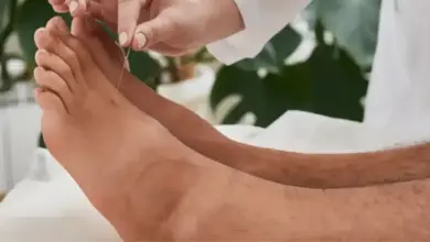 Pontos de acupuntura no pé